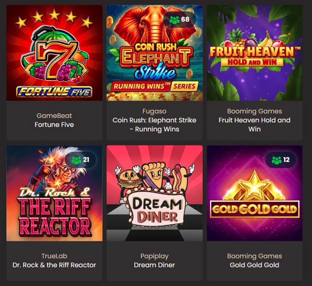 National Casino Spielautomaten auf dem Desktop